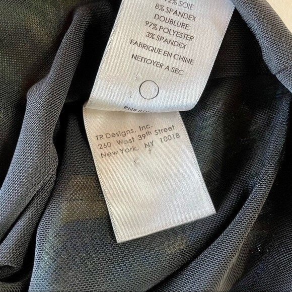 LAST CHANCE Tracy Reese Silk Bodycon Dress in Hot Sunshine Rose Racing Stripes 4 - Picture 8 of 12